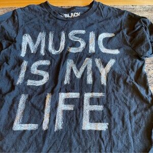 Black Matter XS Music Is My Life Shirt